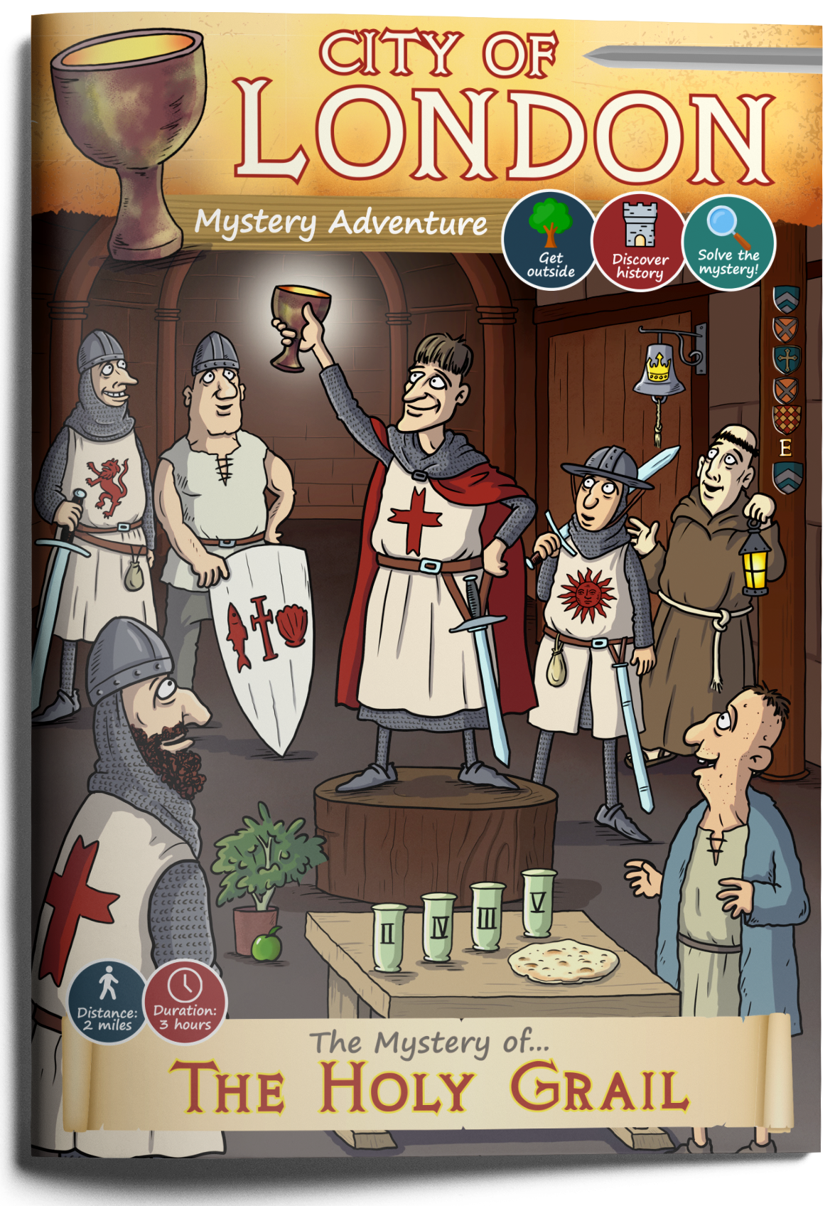 Mystery Guides Treasure Hunt — costumed historical actors performing in old town setting — history tours, treasure hunt clues, adventure trails UK