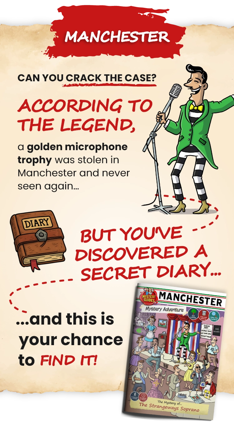 Secret Guide Manchester Manchester Outdoor Escape Room: Treasure Hunt & Group Fun – Mystery Guides
